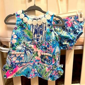 Lilly Pulitzer 2025 Disney Parks Cinderella Castle Carriage Dress